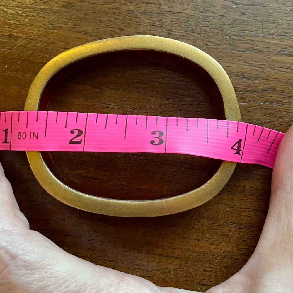 Rare Rounded Rectangular Cloisonne Hinged Bangle … - image 8